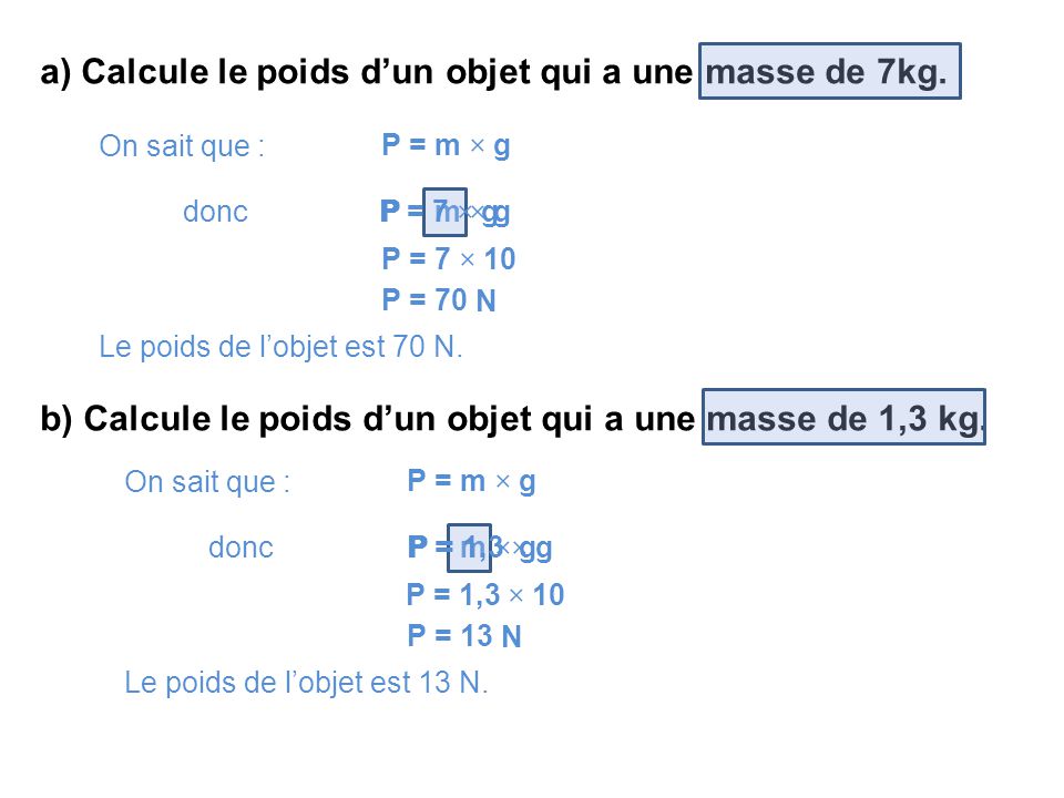 Mise Jour Imagen Masse Et Poids Formule Fr Thptnganamst Edu Vn